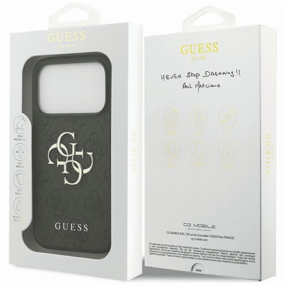 Guess 4G Big Logo Case for iPhone 17 Pro Max 6.9" Black - GUHCP17X4GMGGR