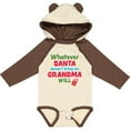 thumbnail image 3 of Inktastic Christmas Whatever Santa Doesn't Bring Me Grandma Will Boys or Girls Long Sleeve Baby Bodysuit, 3 of 5