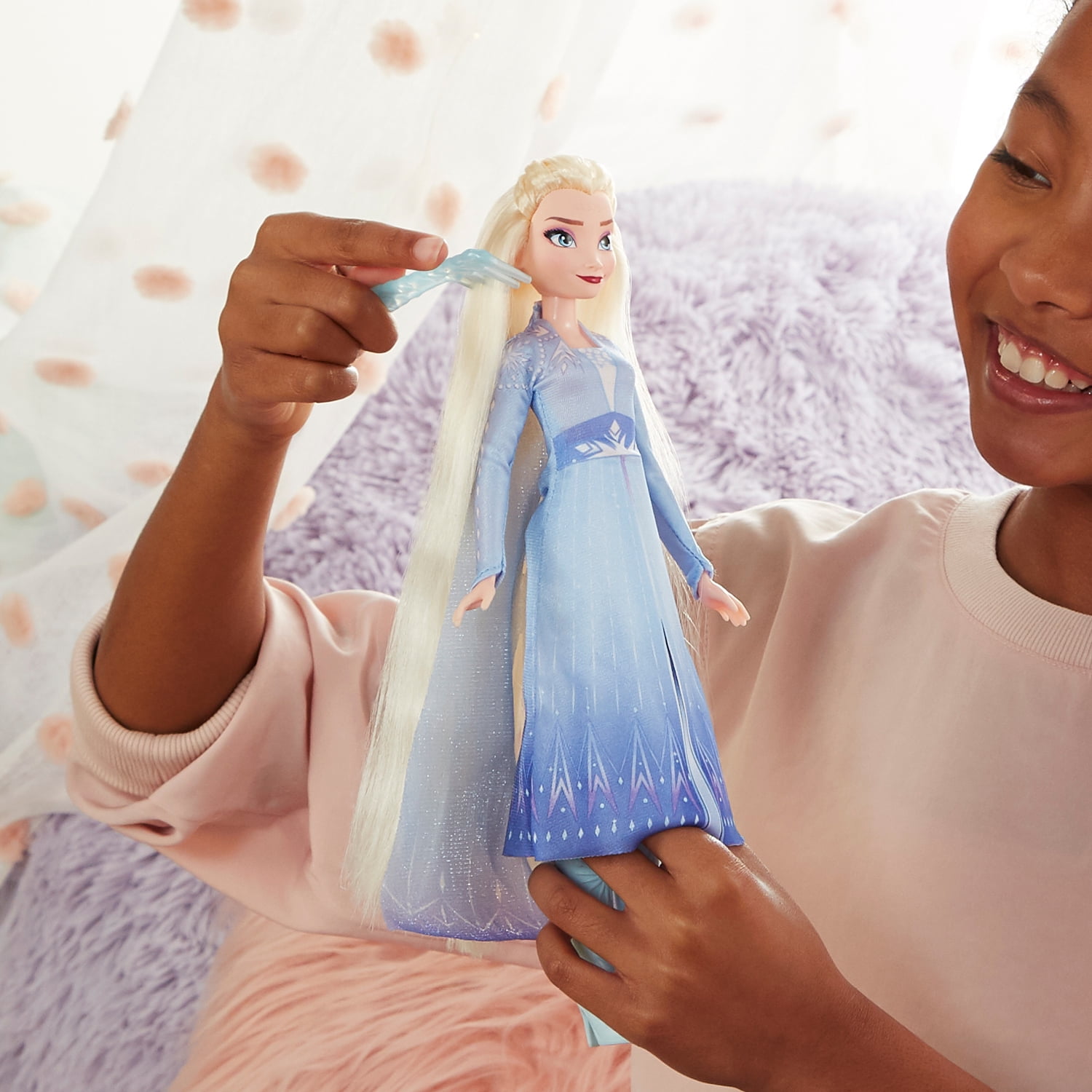 elsa doll hair
