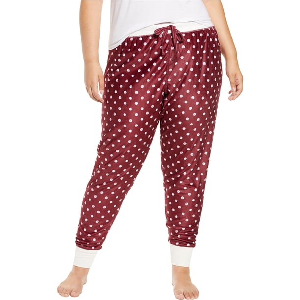 PJ Salvage Oh My Velour Pyjama Jogger Pantalones Merlot 1X/29 para mujer