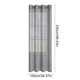 thumbnail image 3 of CaiYueKe Semi Sheer Curtains with Silver Embossed Pattern Modern Window Treatments for Living Room Bedroom Polyester Grommet Top Blackout Drapes Home Decor, 3 of 7