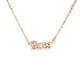 thumbnail image 1 of Collar del Zodiaco Qarigey Oro Rosa Ins colgante cómodo único Aries, 1 of 6