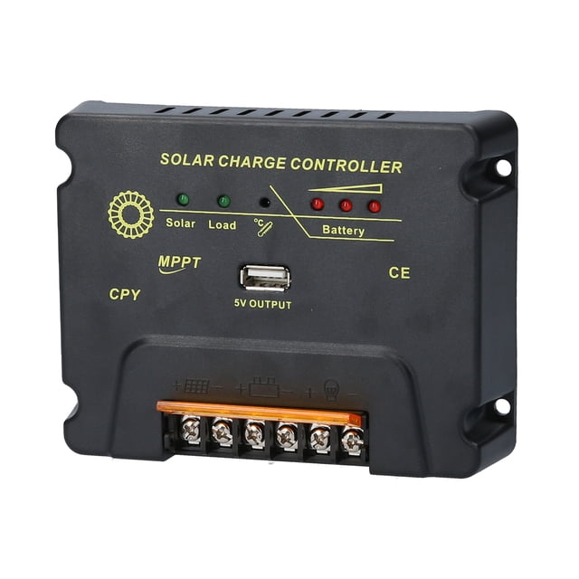 Controlador Solar MPPT 20A 12V/24V con Salida USB, Protección Avanzada y Eficiencia Máxima del 99% para Baterías de Plomo-Ácido y Litio