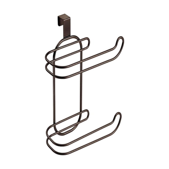 2 - in - 1 Toilet Paper Holder with Towel Rack - Double - Layer Metal Bathroom Organizer, Hanging Design for Cleanliness, Space - Saving Storage Dispenser for Home Bathrooms