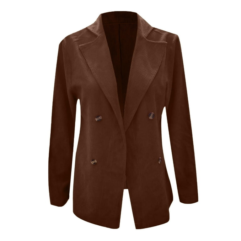 Wild Corduroy Lapel Long Sleeve Single-breasted Jacket Wild Corduroy Lapel Long Sleeve Single-breasted Jacket