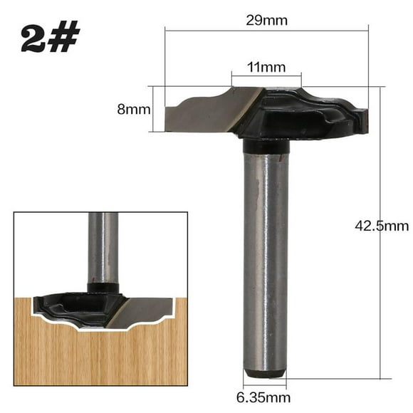 mmirethe Lock Miter Router Bit Professional Wood Milling Tool Stock Joint Router Bit
