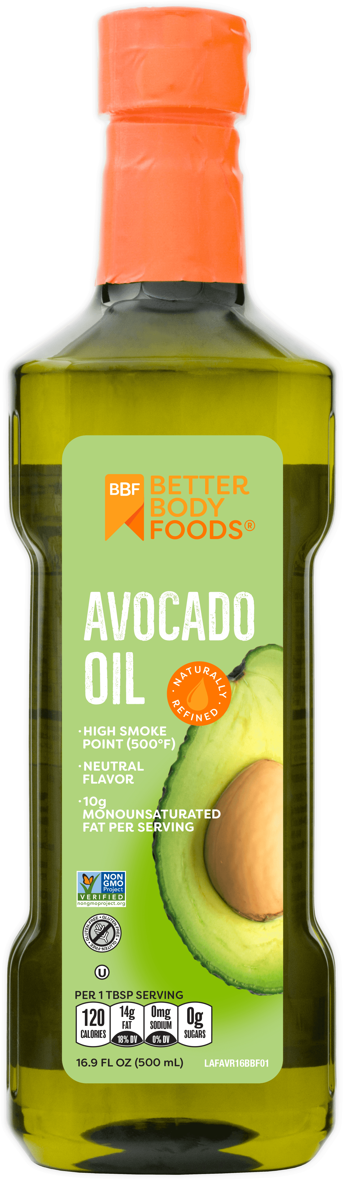 Photo 1 of BetterBody Foods Pure Avocado Oil, 16.9 Fl Oz exp--04-06-2022