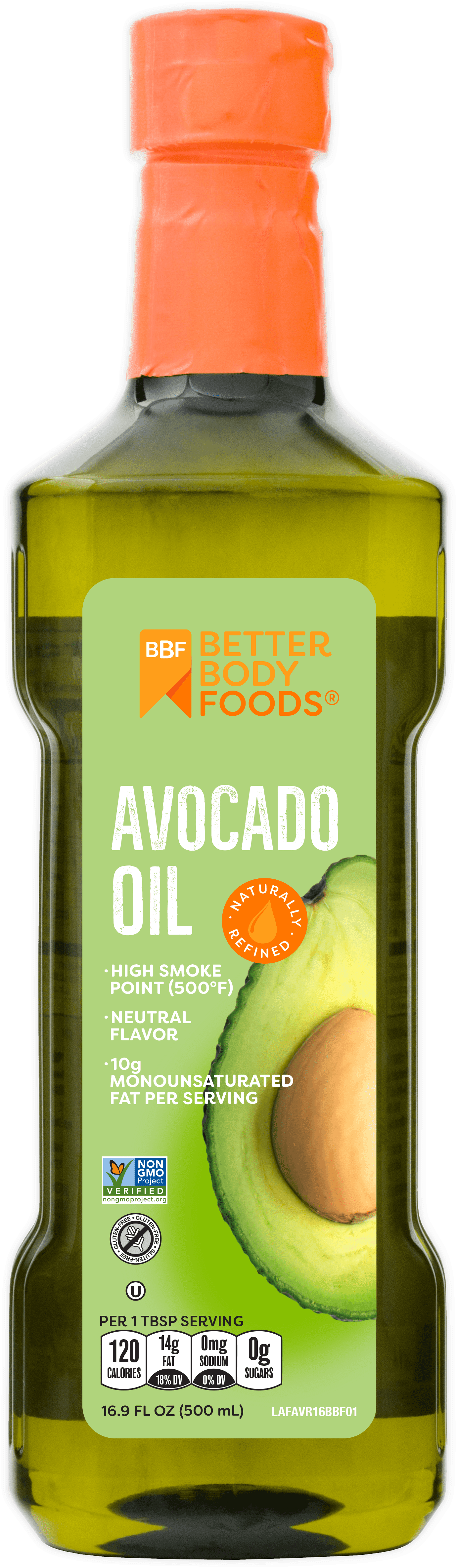 Photo 1 of 2-- BetterBody Foods Pure Avocado Oil, 16.9 Fl Oz 7/29/2023