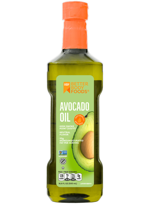 BetterBody Foods Pure Avocado Oil, 16.9 oz Plastic Bottle