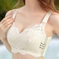 thumbnail image 4 of Einccm Women Wireless Lace Bra Comfortable Breathable Hollow Out Everyday Bralette Soft Support Charming Design for Daily Wear, 4 of 7
