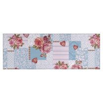 Pioneer Flower Floral Print Pattern Kitchen Rug Mat,Kitchen Runner Rugs Non Skid Washable,Decorative Kitchen Floor Mats for Kitchen,Sink,Laundry,17"X47"