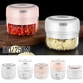 thumbnail image 5 of Mini Electric Garlic Chopper USB Charging Food Processor Cordless Garlic Masher Meat Grinder for Baby Food Vegetable Nuts, 5 of 5