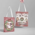 thumbnail image 3 of Sanrio-Bolso de mano de lona con dibujos animados para mujer, bolsa de compras de Hello Kitty, Kuromi Cinnamoroll, con bolsillo para archivo, monedero Kawaii, 3 of 4
