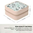 thumbnail image 2 of Pratyus Flower Pattern Mini Jewelry Organizer Box for Necklace, Ring, Earring - Ideal Gift for Mother's Day, Friendship Day Pink, 2 of 5