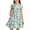 v#6Blue9, variant on Rggeeun Child Girls Dresses Cartoon Animal Print Short Sleeve Crew Neck A Line Flowy Loose with Ruched Ruffle Knee Length for Summer Everyday Wear Adorable Sundress,Blue,9-10 Years