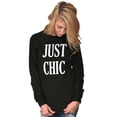 thumbnail image 5 of Just Chic Stylish Pretty Trendy Women's Long Sleeve T Shirt Brisco Brands L, 5 of 6