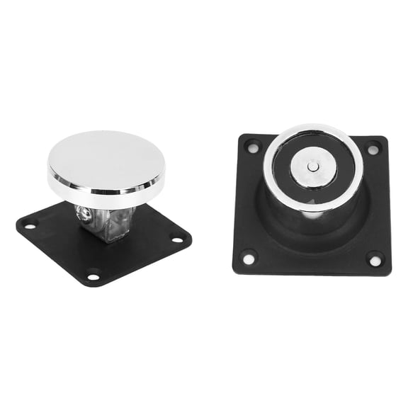 Suodoka 12V‑24V Electromagnetic Door Stopper, 132lb Suction, 60kg Hold, Cast Steel, Power‑Off De‑mag, Easy Install