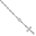 thumbnail image 1 of 925 Sterling Silver Perlé Rosaire 7,5 Pouces Bracelet Religieux, 1 of 5
