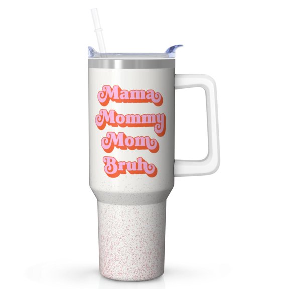 A Gift Mom Will Love - 40 Oz Tumbler with Straw, Stainless Steel Insulated Cup for Mama Women, Perfect for Birthday Christmas Mothers Day from Daughter