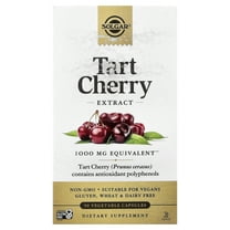 Solgar Tart Cherry Extract, 1,000 mg, 90 Vegetable Capsules