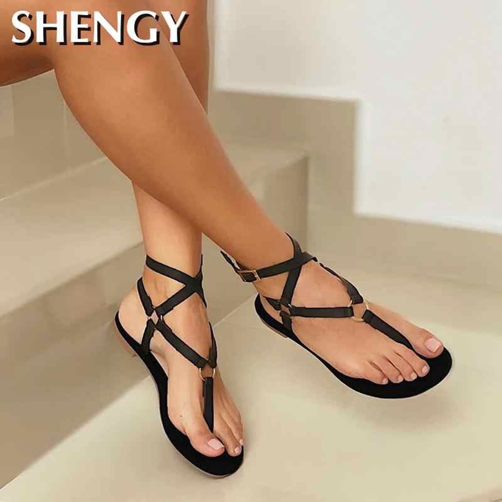 【TAGTRAUME】VIOLET MULTI ETHNIC STRAP FLAT SANDALS 67904aee-d6ef-4a9d-af31-