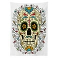 thumbnail image 3 of Ambesonne Sugar Skull Tablecloth Rectangular Table Cover, Calavera Featured, 60"x90", Multicolor, 3 of 4