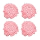 thumbnail image 2 of 4 posavasos tejidos de hilo de algodón con borlas redondos de color puro elegantes para hacer tú mismo pintalabios, color rosa, 2 of 10