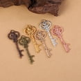 thumbnail image 4 of Retro key bottle opener retro metal beer keychain Santa Claus key bottle opener - Ancient Blue, 4 of 6