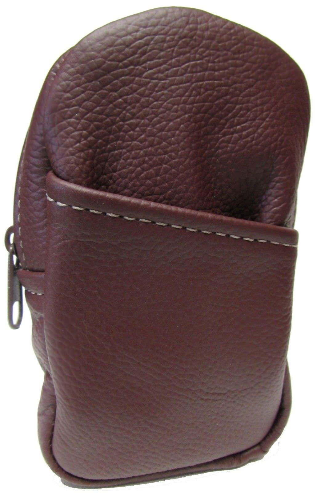 Soft Leather Cigarette Case Made in the USA, Burgundy