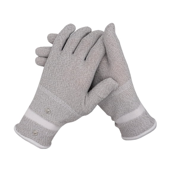 Cold Weather Silver Fiber Gloves With Display , Grip For Labor & Commuting (2pcs)