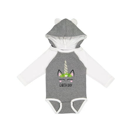 

Inktastic Unicorn Earth Day Gift Baby Girl Long Sleeve Bodysuit