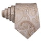 thumbnail image 4 of Set de corbata Barry.Wang champagne dorado con diseño paisley en seda, 4 of 6