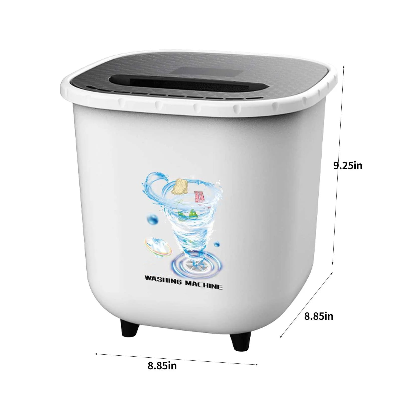 LAILLSH 2026 New Arrival Cleaning Products Portable Washing Machine For Clothes Laundry Bucket Washer For Camping RV Travel Compact