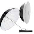 thumbnail image 5 of 51"/130cm Parabolic Reflective Umbrella Photography with White Inner, Soft Lighting with Diffuser Cover, Bag, Quick Fold for Camera Photo Studio Video, 5 of 5