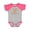 Baseball Heather and Hot Pink, variant on My First Thanksgiving Plaid Pumpkin Boys or Girls Baby Bodysuit