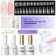thumbnail image 1 of Kit de uñas de gel PEACECOLOR Square con set de extensiones de uñas de 240 piezas, 1 of 9