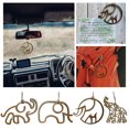 thumbnail image 2 of Colgante de elefante de Gardenne, decoración navideña de madera, adornos navideños de madera, bonito diseño de elefante, superficie lisa, hueco, decoración para árbol festivo, colgante, regalo DIY, 2 of 7