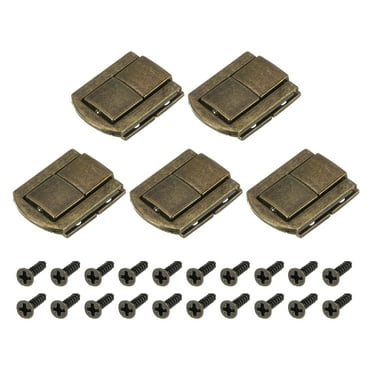 Uxcell 5Pack 1.22" x 0.98" Zinc Alloy Toggle Catch Lock for Box Wooden Case, Bronze