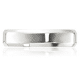 thumbnail image 3 of 925 Sterling Silver 5mm Edge Plain Classic Wedding Band Ring, 3 of 9