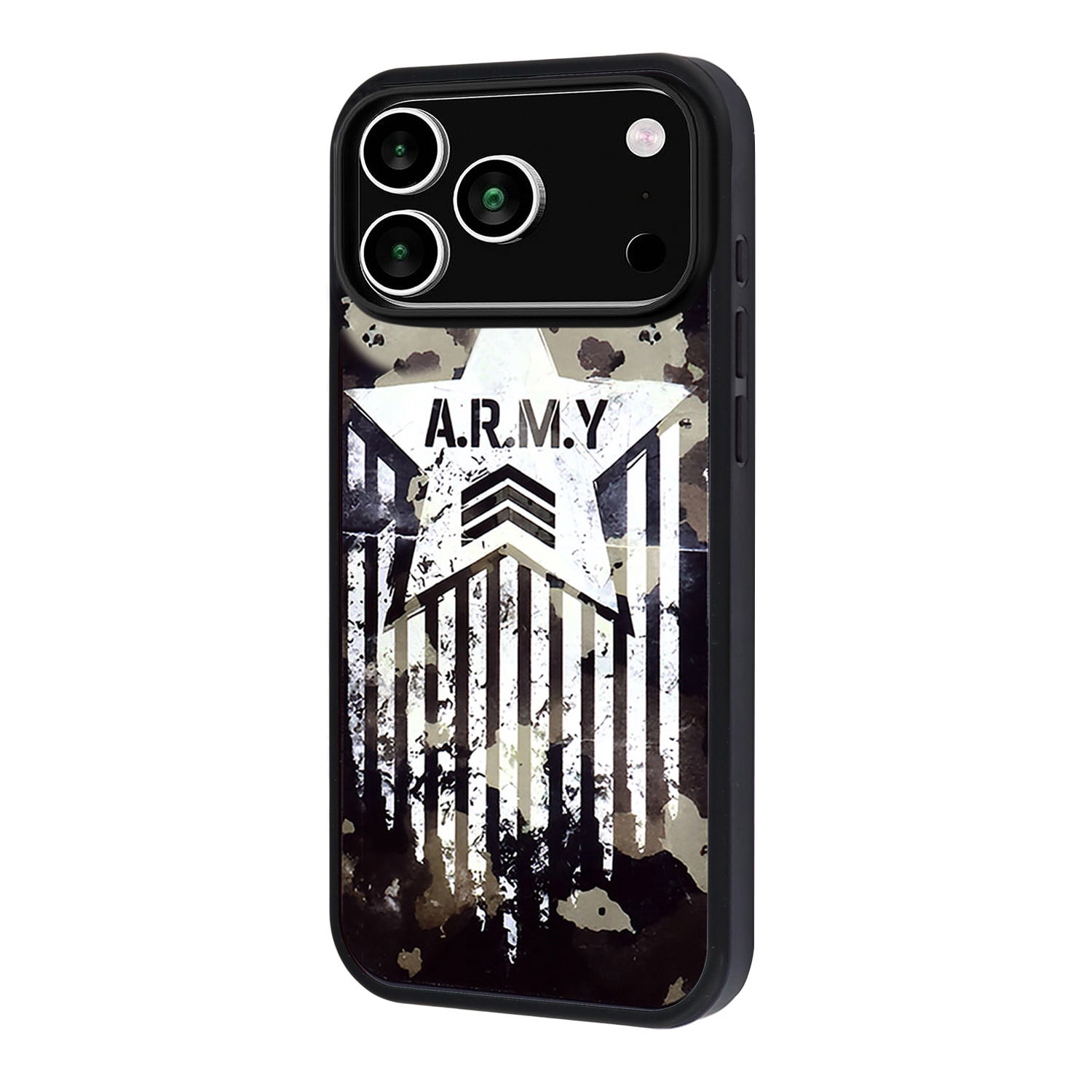 Shockproof Aluminum Plate Phone Case for iPhone 17 Pro - A.R.M.Y.