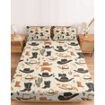 thumbnail image 2 of Twin XL Size Fitted Sheet Set - Western Cowboy 2 Piece Bedding Sets 16" Deep Pocket Fitted Sheet with 1 Pillowcases, Country Vintage Art Boots Desert Brushed Microfiber Hotel Luxury Bed Sheets, 2 of 9