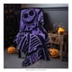 thumbnail image 3 of Cobertor Providencia Frazada Jacquard Jack Skellington Morado, 3 of 7