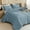 06-Grayish Blue, variant on ANGENIA Comforter Sets for King Bed - 3 Pieces Grayish Blue Boho Bedding Comforter Set - All Season Soft Fluffy Lightweight Tufted Down Alternative Bed Set(104"x90" Comforter & 2 Pillowcases)