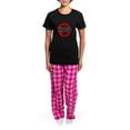 thumbnail image 4 of CafePress - Hugs Not Allowed Pajamas - Women's Short Sleeve Print T-Shirt and Pants Dark Cotton Pajama Set, 4 of 7