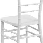 Flash Furniture Hercules Premium Series Adult Size Resin Stacking Chiavari Chair, White
