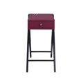 thumbnail image 1 of Acme Furniture 97737-VV Table d'Appoint Ergode (Station de Charge USB) Bourgogne & Noir, 1 of 5