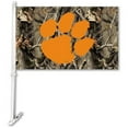 thumbnail image 1 of Bsi Products  Clemson Tigers - Car Flag With Wall Bracket - Realtree Camo Background, 1 of 1