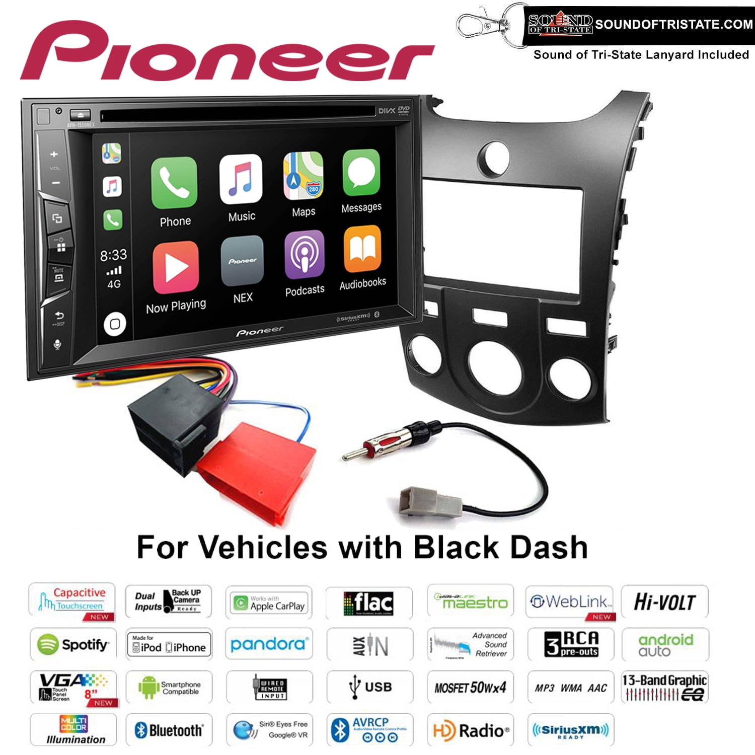 Apple CarPlay Fits 11-2013 Kia Forte 