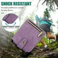 thumbnail image 5 of Dteck for Samsung Galaxy Z Flip4 Crossbody Wallet Case with Card Holder Zipper Pocket Lanyard Shoulder Strap, PU Leather Shockproof Protective Flip Cover for Galaxy Z Flip4 5G,Purple, 5 of 7