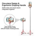 thumbnail image 2 of Lighted Selfie Stick Tripod, Removable Bluetooth Remote, Lightweight, Portable, 2 of 6